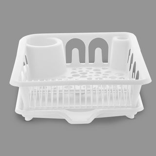 Primax ABS Plastic Dish Drainer Basket/Dish Drying Rack/Plate Stand/Bartan Basket (APS-730,White)