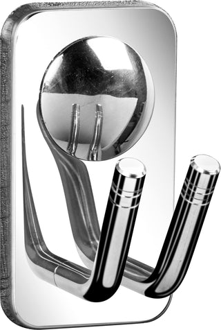 Plantex Chrome Mirror Finish Robe Hook/Hanging Hooks for Bathroom/Wall Hooks for Hanging Clothes/Hooks for Wall/Bathroom Accessories - Metro