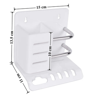 Plantex Acrylic Multipurpose Tooth Brush Holder/Stand/Tumbler for Bathroom Accessories - (White)