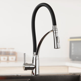 Plantex Designer Black Single Lever Sink Hot & Cold Water Mixer Pull Down Tap/Flexible Kitchen Faucet