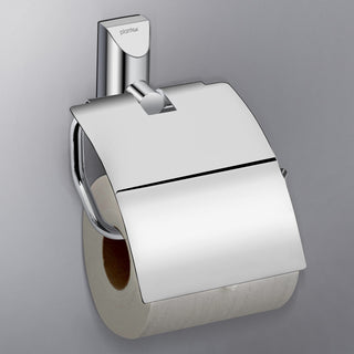 Plantex Smero Pure Brass Toilet Paper Holder/Tissue Paper Stand for Washroom/Bathroom - Superb (Chrome)