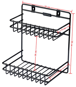 Plantex GI Steel Bathroom Multipurpose Detergent Holder/Bathroom Shelf/Storage Rack/Bathroom Accessories (Powder Coated)