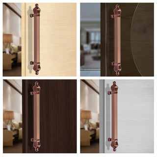 Plantex Taj Heavy Duty Door Handle/Main Door Handle/Main Door Handle 17-inches/Pull Push Door Handle for Main Door - Pack of 1 (319-PVD Rose Gold Finish) - 3 Years Warranty