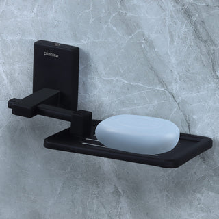 Plantex 304 Grade Stainless Steel Soap Holder for Bathroom/Soap Case/Soap Tray/Bathroom Accessories - Senso (Black)