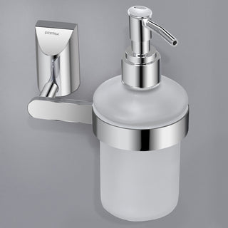 Plantex Smero Pure Brass Made Hand Wash Holder for Wash Basin/Liquid Soap Dispenser/Shampoo Dispenser - Superb (Chrome)