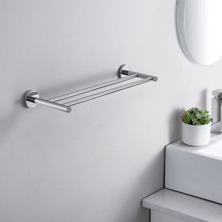 Plantex Stainless Steel Heavy and Sturdy Towel Rod/Towel Rack for Bathroom/Towel Bar/Hanger/Stand/Bathroom Accessories (24 Inch - Chrome Finish)