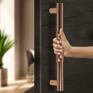 Plantex Aura Door Handle/Door & Home Decor/14 Inch Main Door Handle/Door Pull Push Handle – Pack of 1 (299,PVD Rose Gold Finish)