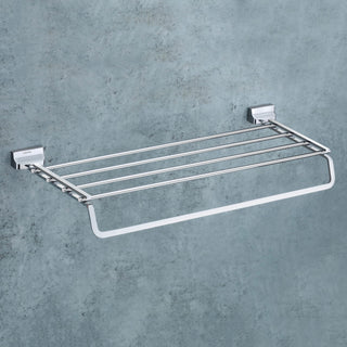 Plantex 24 inches Long Durable Towel Rack Stand for Bathroom (Fully Brass)