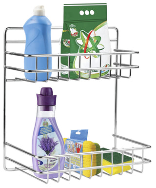 Plantex Stainless-Steel Chrome Finish Regular Multipurpose Bathroom Rack