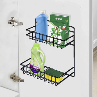 Plantex GI Steel Bathroom Multipurpose Detergent Holder/Bathroom Shelf/Storage Rack/Bathroom Accessories (Powder Coated)