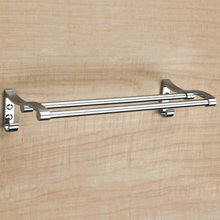 Plantex Stainless Steel Towel Rod for Bathroom/Towel Hanger/Bar/Towel Stand/Bathroom Accessories (18 Inch - Chrome)