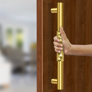 Plantex Stainless Steel Aura Main Door Main Door Handle/Door Handles for Main Door/Wooden & Glass Door Handle (14 inch, PVD Gold Finish)