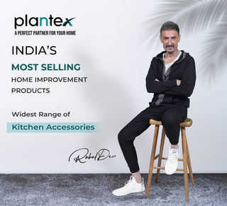 Plantex Stainless Steel Thali Stand/Plate Fixer/Dish Stand/Plate Holder/Plate Stand/Lid Organizer for Kitchen Wardrobe(6 Plates - Chrome)