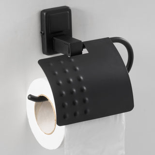 Plantex 304 Garde Stainless Steel Toilet Paper Roll Holder/Toilet Paper Holder in Bathroom/Kitchen/Bathroom Accessories - Darcy (Black)