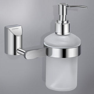 Plantex Smero Pure Brass Made Hand Wash Holder for Wash Basin/Liquid Soap Dispenser/Shampoo Dispenser - Superb (Chrome)