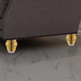 Plantex Heavy Duty Stainless Steel 3 inch Sofa Leg/Bed Furniture Leg Pair for Home Furnitures (DTS-52, Gold) � 2 Pcs