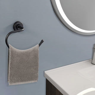 Plantex 304 Grade Stainless Steel Napkin Ring/Towel Ring/Napkin Holder/Towel Hanger/Bathroom Accessories - Daizy (Black)