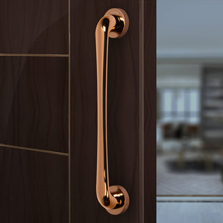 Plantex Polo 14-IInch Pull Handle For Glass/Wooden And Metal Doors (Rich Rose Gold Finish - Big)