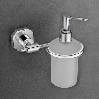 Plantex 304 Grade Stainless Steel Hand Wash Holder for Wash Basin Liquid Soap Dispenser Bathroom Accessories - Nipron (Chrome)