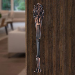 Plantex Heavy Duty Door Handle/Door & Home Decor/15-inches Lion Shape Main Door Handle/Door Pull Push Handle - Pack of 1 ( 283-Copper Antique Finish)