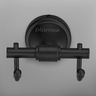 Plantex 304 Grade Stainless Steel Hooks for Hanging Clothes and Towel in Bathroom/Living Room - Niko (Black)