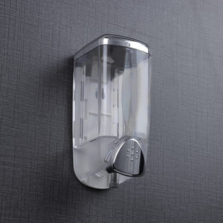 Plantex ABS Plastic Soap Handwash Dispenser for Shampoo & Body Lotion - Ideal for Hospitals, Hotels, Restaurants, Offices, Bathroom & Toilet (Transparent)