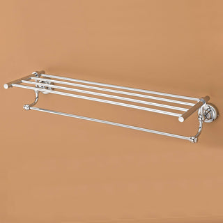 Plantex Skyllo Stainless Steel 304 Grade Towel Rack for Bathroom/Towel Stand/Hanger/Bathroom Accessories (18 Inch-Chrome)