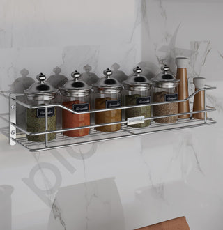 Plantex Stainless Steel Perfume Rack/Shampoo Rack/Shelf/Bathroom Shelf (18 inch)