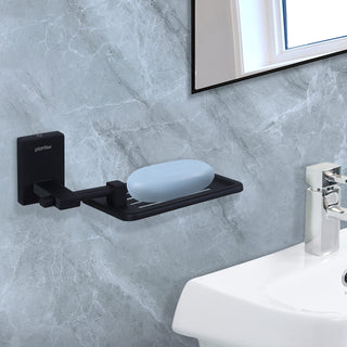 Plantex 304 Grade Stainless Steel Soap Holder for Bathroom/Soap Case/Soap Tray/Bathroom Accessories - Senso (Black)