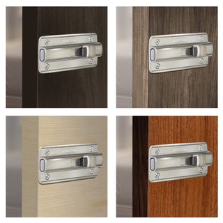 Plantex Premium Heavy Duty Door Stopper/Door Lock Latch for Home and Office Doors - Pack of 6 (Matt Finish)