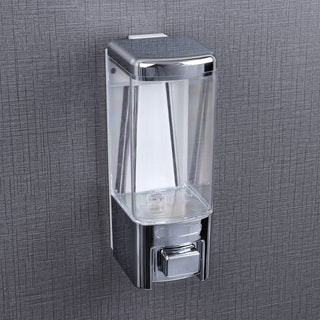 Plantex ABS Plastic Push-Button Soap Handwash Dispenser for Shampoo & Body Lotion - Ideal for Hospitals/Hotels/Restaurants/Offices/Bathroom & Toilet (Chrome)