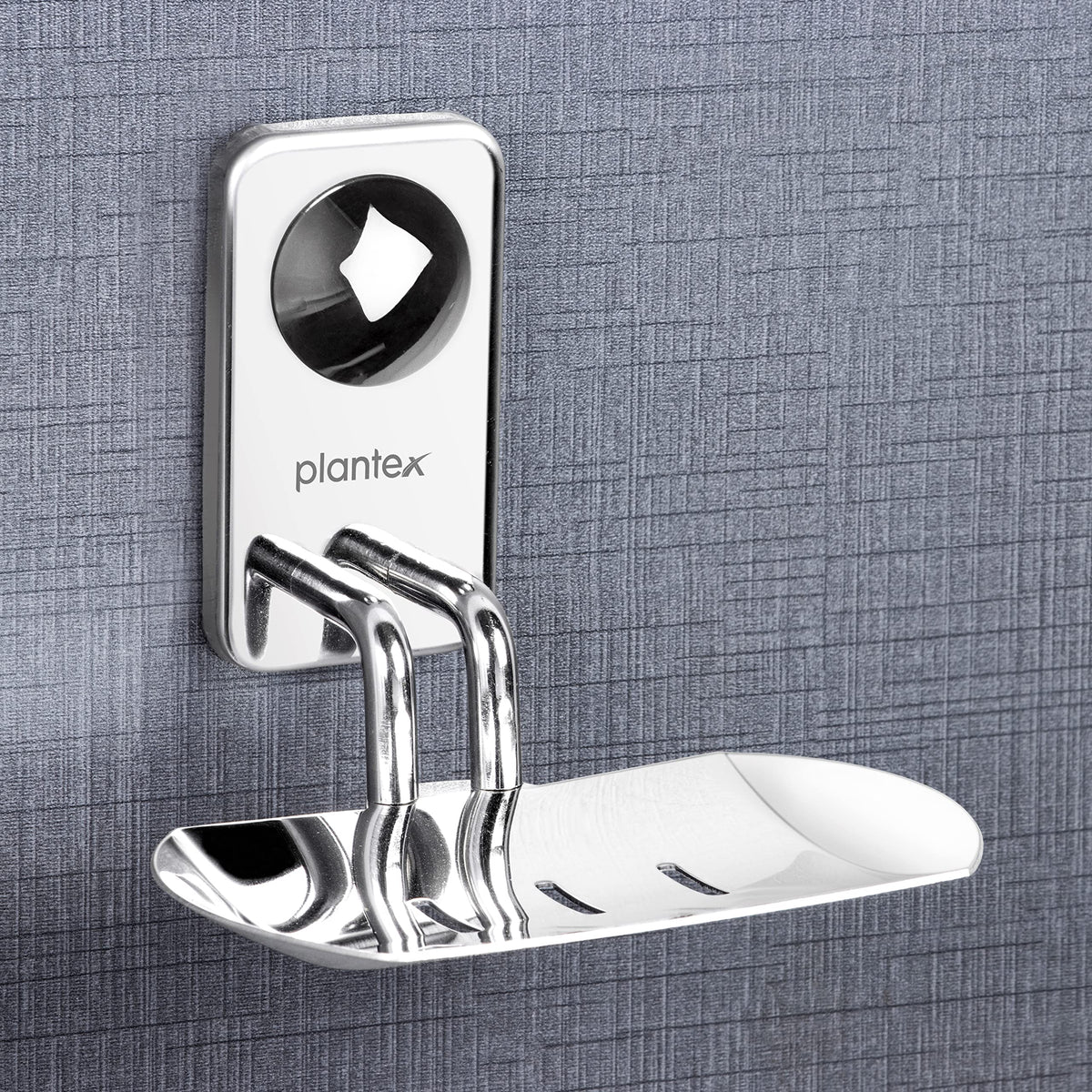 Plantex Metro Platinum Stainless Steel Soap Dish/Soap Stand/Bathroom Soap Holder/Bathroom Accessories