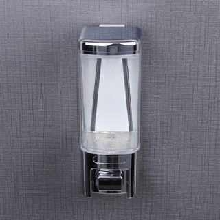 Plantex ABS Plastic Push-Button Soap Handwash Dispenser for Shampoo & Body Lotion - Ideal for Hospitals/Hotels/Restaurants/Offices/Bathroom & Toilet (Chrome)