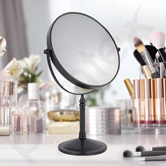 Plantex Brass Magnifying Mirror/Dual-Side 360° Swivel Mirror/Counter-Top Bathroom Mirror 10X Zoom/Makeup/Vanity Mirror - Golden