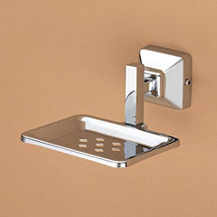 Plantex Squaro Stainless Steel 304 Grade Soap Holder for Bathroom/Soap Dish/Bathroom Soap Stand/Bathroom Accessories (Chrome)