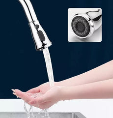 Plantex Designer Single Lever Sink Hot & Cold Water Mixer Pull Down Tap/ Kitchen Sink Faucet with Pull Out Sprayer Deck Mounted- Chrome Finish