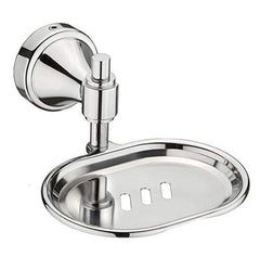 Plantex 304 Grade Stainless Steel Soap Holder for Bathroom/Soap Dish/Bathroom Soap Stand/Bathroom Accessories - Pack of 3, Niko (Chrome)