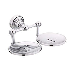 Plantex Skylo Stainless Steel 304 Grade Double Soap Holder for Bathroom/Soap Dish/Bathroom Soap Stand/Bathroom Accessories (Chrome)