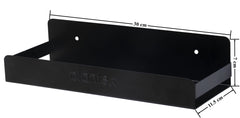 Plantex GI Metal Bathroom Shelf/Kitchen Shelf/Rack/Bathroom Accessories – Powder Coated (Black, 18 x 5 inches)