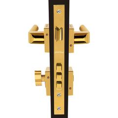 Plantex Heavy Duty Door Lock - Main Door Lock Set with 3 Keys/Mortise Door Lock for Home/Office/Hotel (7110 - Gold Finish)