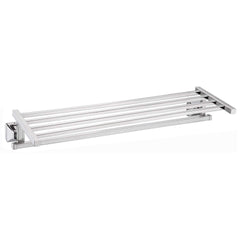 Plantex Squaro Stainless Steel 304 Grade Towel Rack for Bathroom/Towel Stand/Hanger/Bathroom Accessories (18 Inch-Chrome)