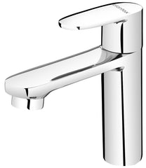 Plantex Pure Brass ORN-203 Single Lever Pillar Cock/Table Top Wash Basin Tap/Water Faucet for Kitchen Sink with Teflon Tape (Mirror-Chrome Finish)