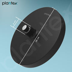 Plantex ABS Round Head Shower for Bathroom/Shower for Home/Hotel-(647-Black)