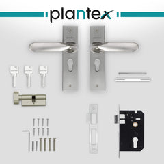 Plantex Heavy Duty Door Lock - Main Door Lock Set with 3 Keys/Mortise Door Lock for Home/Office/Hotel (8106 - Matt)