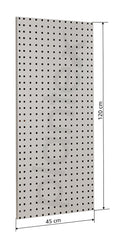 Plantex Metal Pegboard for Garages/Tool Organizer for Workshop/Tool Storage Board/Hanging Tool Pegboard – 120 x 45 cm