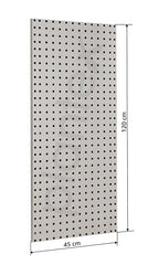 Plantex Metal Pegboard for Garages/Tool Organizer for Workshop/Tool Storage Board/Hanging Tool Pegboard – 120 x 45 cm