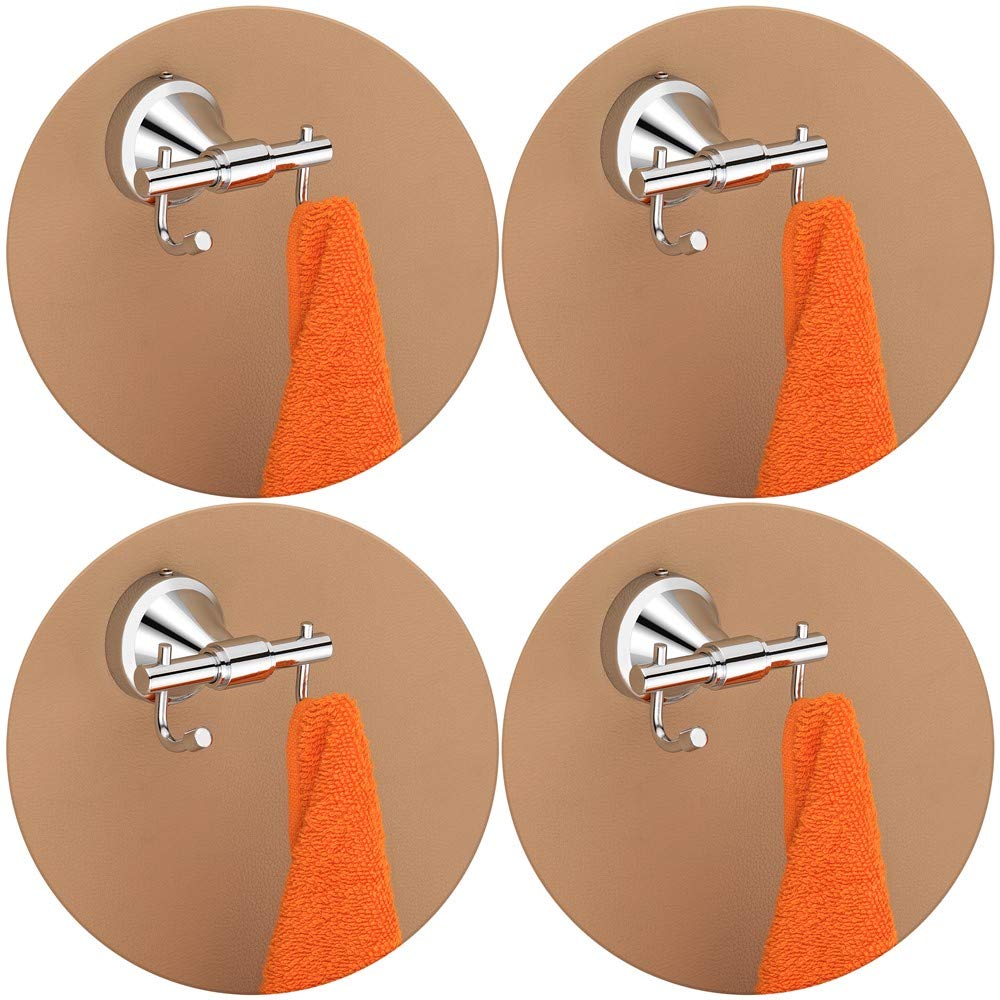 Plantex Stainless Steel 304 Grade Niko Robe Hook/Cloth-Towel Hanger/Door Hanger-Hook/Bathroom Accessories(Chrome) - Pack of 4