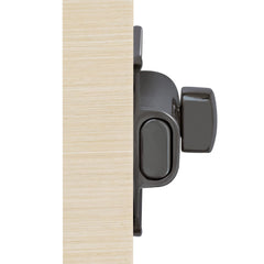 Plantex Premium Heavy Duty Door Stopper/Door Lock Latch for Home and Office Doors - Pack of 4 (Satin Black-Matt)