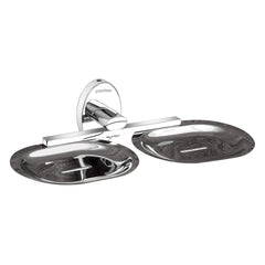 Plantex Olive Twin soap Holder Stand for Bathroom and wash Basin (304 Stainless Steel)