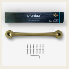 Plantex Polo 14 inches Door Handle for Main Door/Handle for Glass Door/Wooden Door Handle/Puss and Pull Operations (Rich Brass Antique - Big)